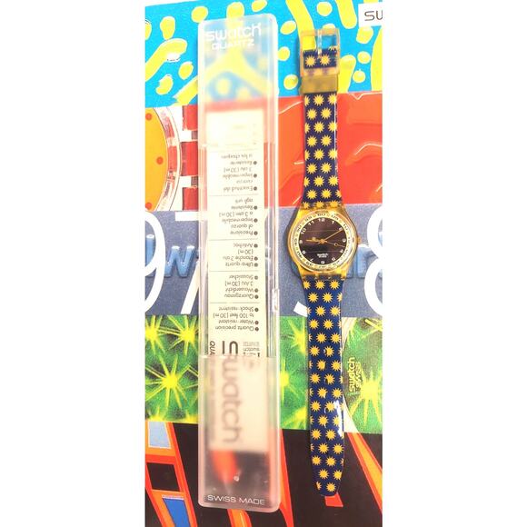 Swatch LOTS OF SUN SRJ100 1995 Solar operated Swiss made rare Vintage watch - Picture 2 of 8